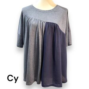 Cy Colorblock Shear-Panel Tee